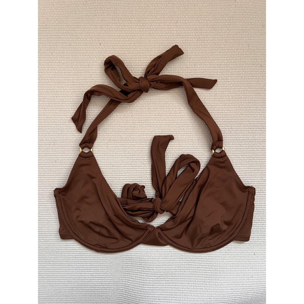 Monday Swimwear Women's Honolulu Top in Espresso Size V